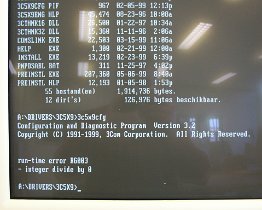PICT0510 Fout in het moederbord voor de 3c509? dat kon niet volgens configuratiebeheer. Deze foto was het bewijs