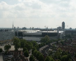 PICT1141 Ingezoomd op het psv stadion met rechtsonder een stuk philipswijk