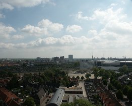 PICT1142 Uitzicht richting philips stadion. Hier staat de flat nog niet de horizon te verpesten. Vanuit mijn kantoor kon je goed uitzicht op het psv stadion hebben met...